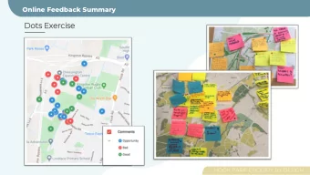 Dots Exercise  HOOK PARK: ENQUIRY BY DESIGN  Online Feedback Summary  Natural  Support for the