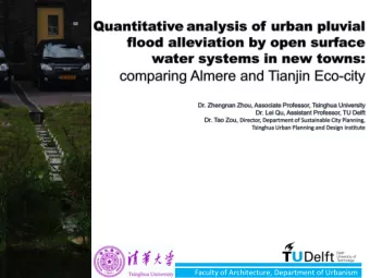 Faculty of Architecture, Department of Urbanism  Faculty of Architecture, Department of Urbanism