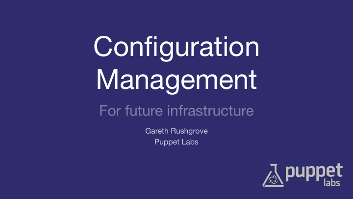 configuration management