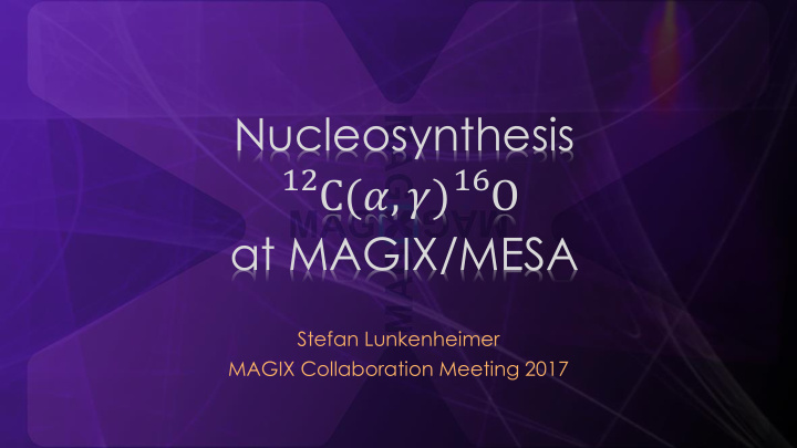 nucleosynthesis 12 c 16 o