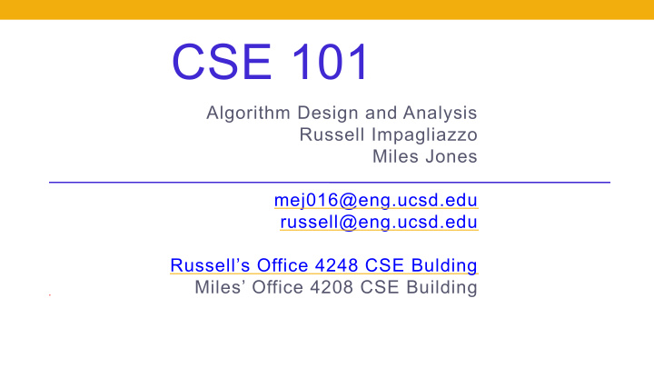 cse 101