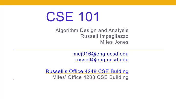 cse 101