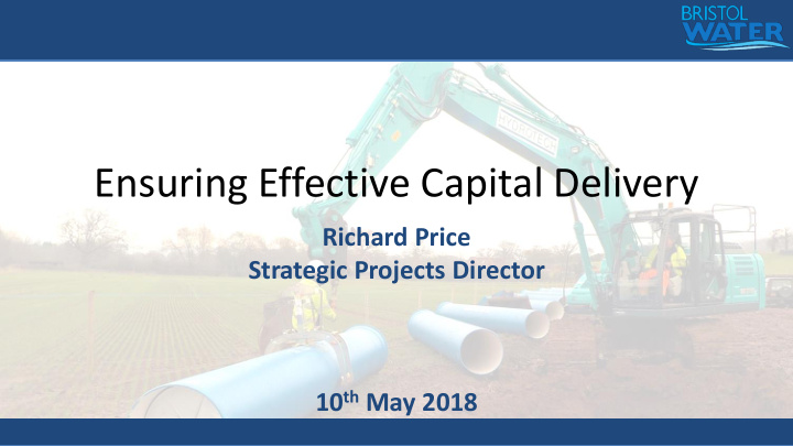 ensuring effective capital delivery
