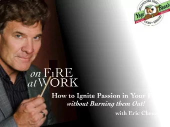 on  ORK  at  How to Ignite Passion in Your People  without Burning them Out!  with Eric Chester