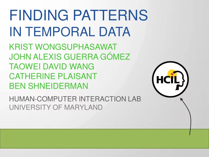 finding patterns