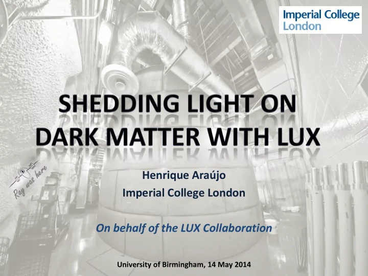 henrique ara jo imperial college london on behalf of the