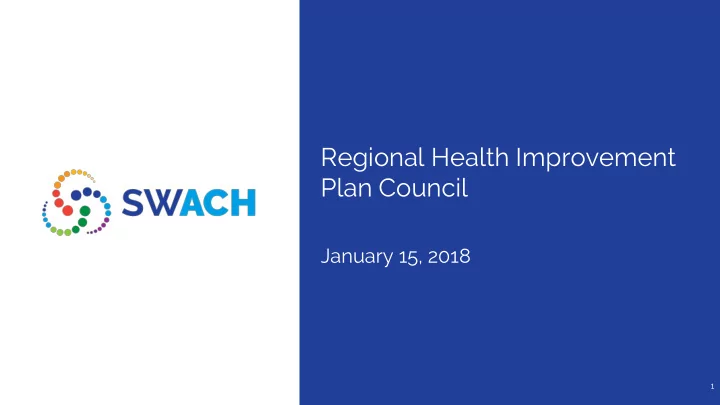 regional health improvement plan council