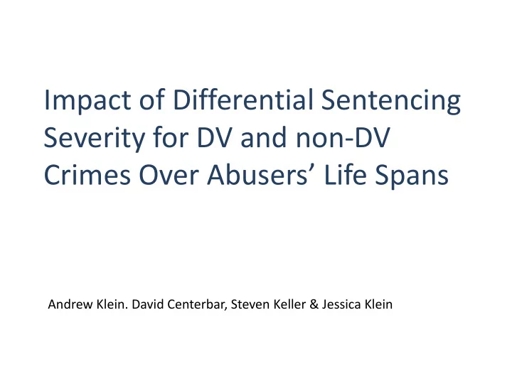 severity for dv and non dv
