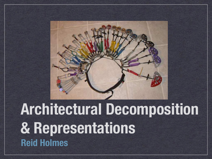 architectural decomposition representations