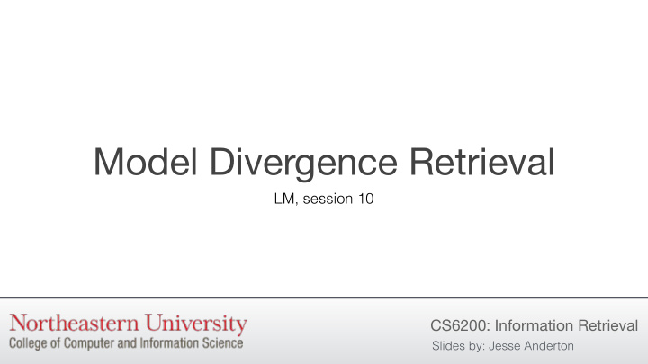 model divergence retrieval