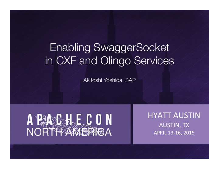 enabling swaggersocket in cxf and olingo services
