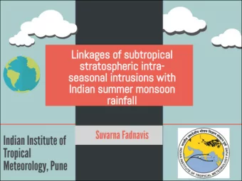 intrusion during June 2014  influence          reduce  the intensity of Indian rainfall after