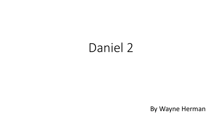 daniel 2