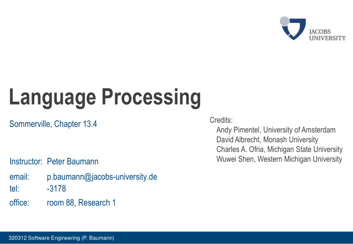 language processing