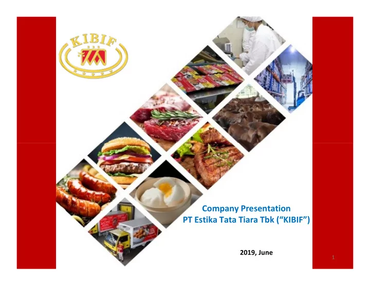 company presentation pt estika tata tiara tbk kibif