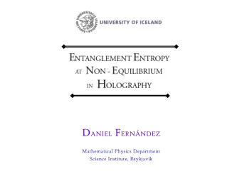 1/23 Emergent Collective Behavior: Quantum effects  Out of equilibrium physics  Context: Quantum