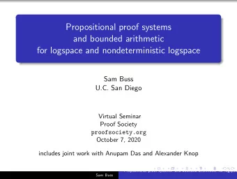 Propositional proof systems  and bounded arithmetic  for logspace and nondeterministic logspace