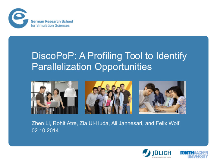 discopop a profiling tool to identify parallelization