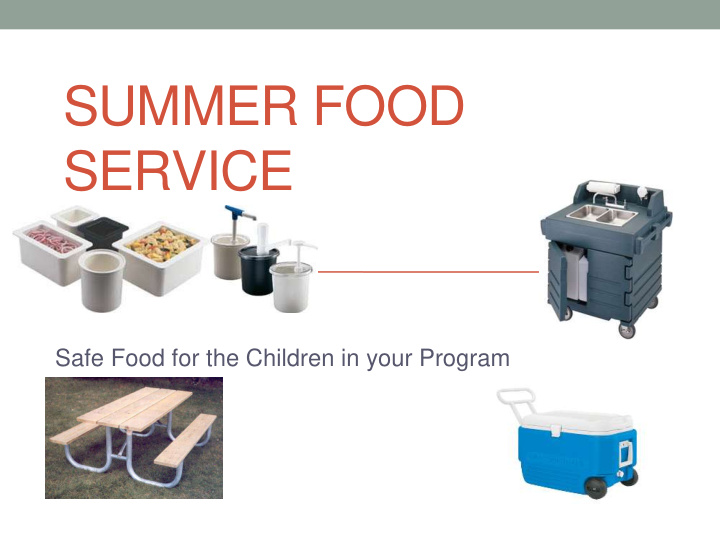 summer food service