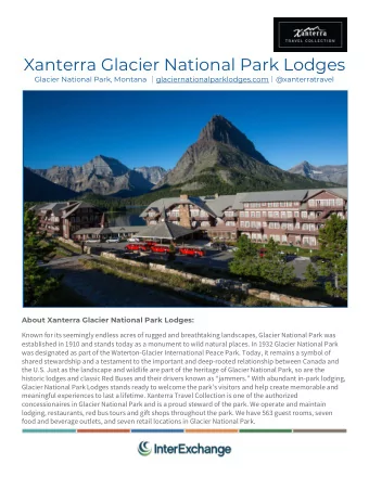 Xanterra Glacier National Park Lodges Glacier National Park, Montana