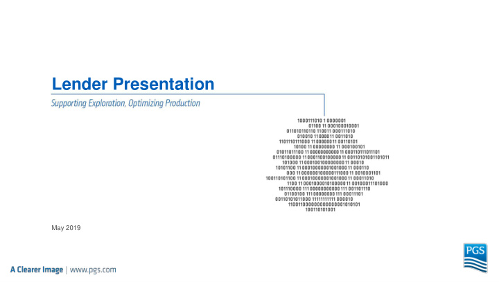 lender presentation