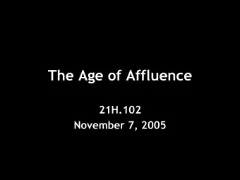 The Age of Affluence  21H.102  November 7, 2005  Registration day at Harvard  after the GI Bill