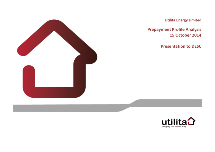 prepayment profile analysis 15 october 2014 presentation
