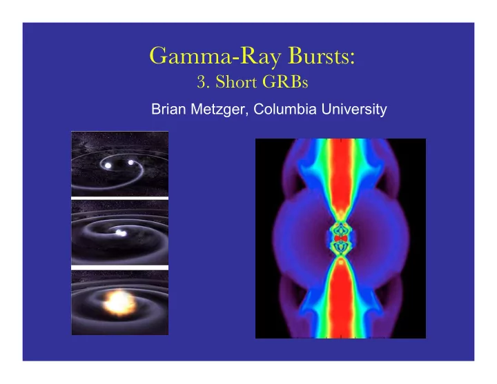 gamma ray bursts
