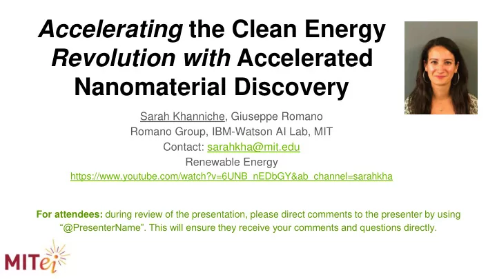 accelerating the clean energy