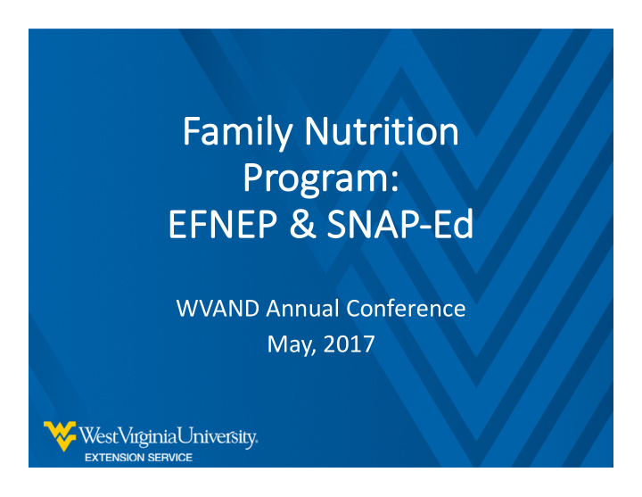 fa family nutrition pr program ef efnep ep snap ed ed