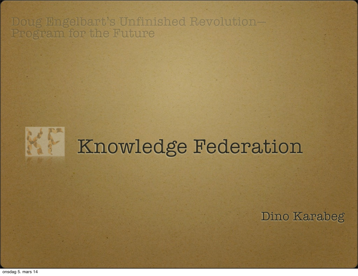 knowledge federation
