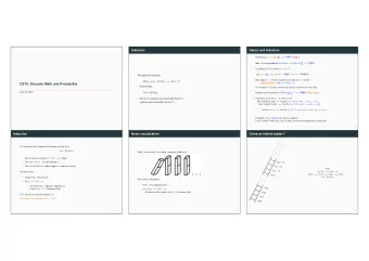 CS70: Discrete Math and Probability  And we get...  Are we done? It shows that we can always move