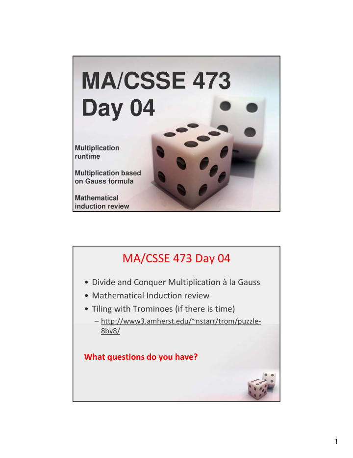 ma csse 473 day 04