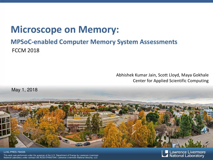 microscope on memory