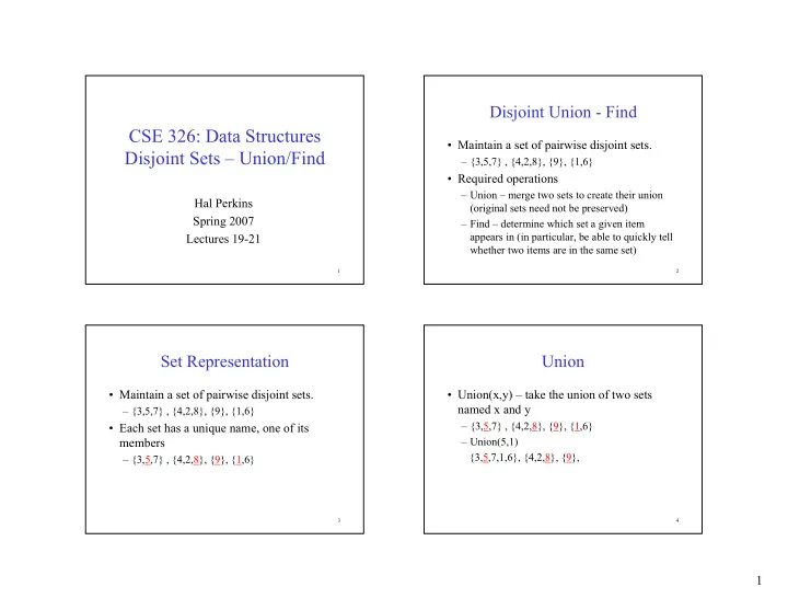 cse 326 data structures