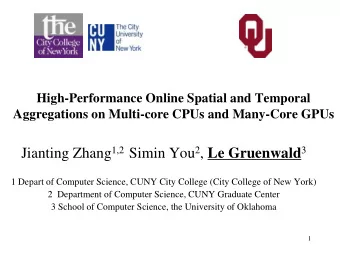 Outline  Introduction  Background and Motivation  Spatial, Temporal and Spatiotemporal