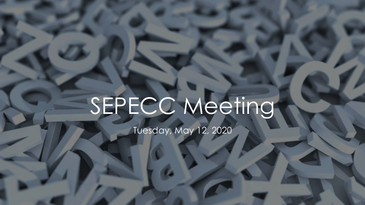sepecc meeting