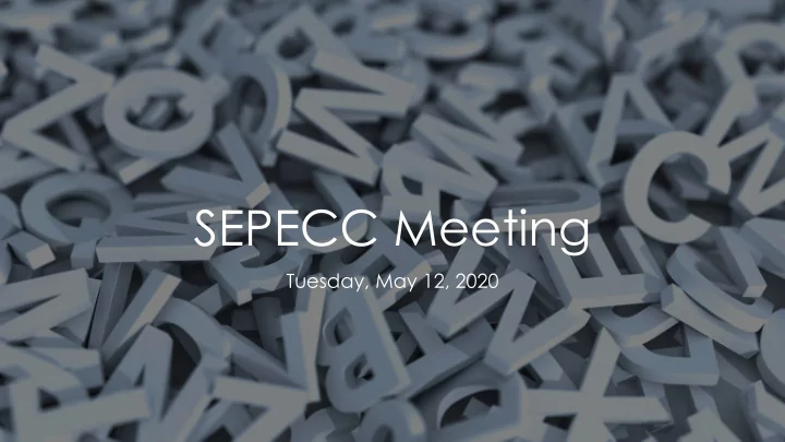 sepecc meeting