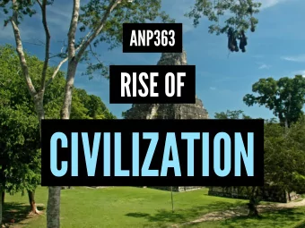 CIVILIZATION  ANP363 COURSE WEBSITE  anthropology.msu.edu/anp363-ss16  WHAT?  THE ANCIENT  STATE