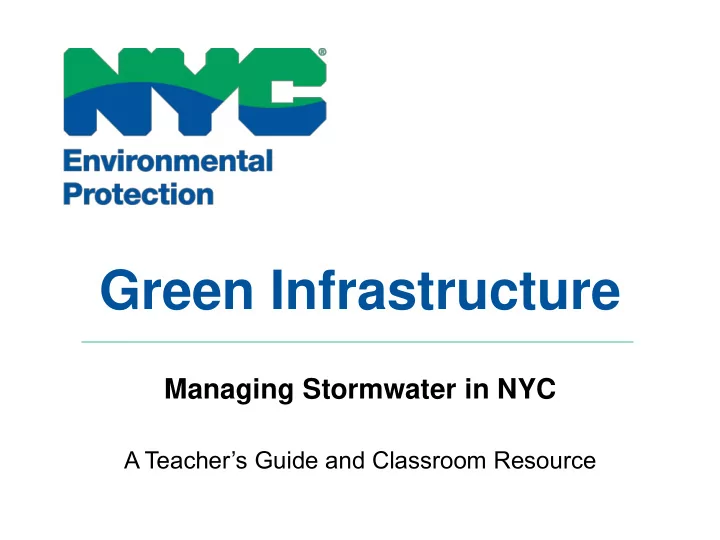 green infrastructure