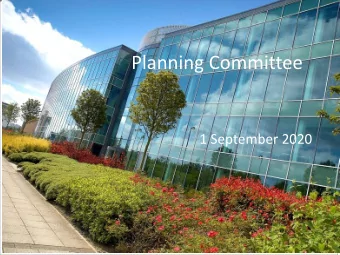 Planning Committee  Planning Committee 21 st January 2020  1 September 2020  Item 6: 19/01216/FUL
