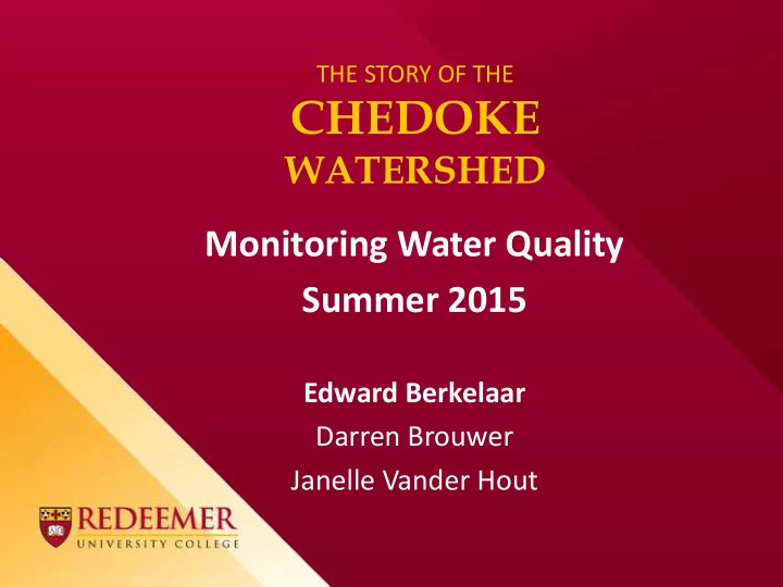 chedoke