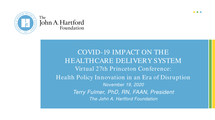 covid 19 impact on the healthcare delivery system