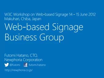 @futomi  futomi.hatano  http://newphoria.co.jp/  Screen Everywhere  T  elevision at home  Washstand