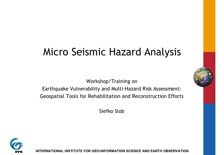 micro seismic hazard analysis