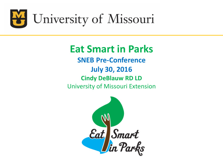 eat smart in parks esip is a healthy food environment