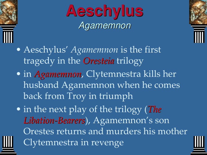 aeschylus aeschylus