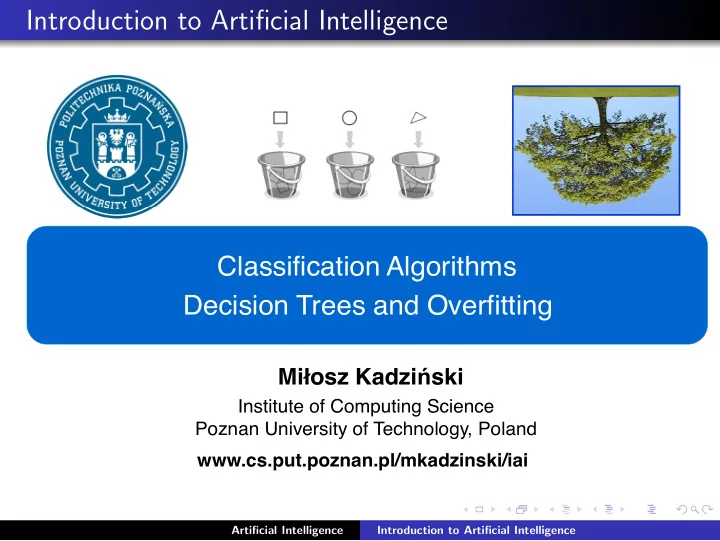 introduction to artificial intelligence