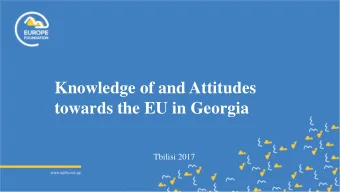 towards the EU in Georgia  Tbilisi 2017  Methodology    Fifth wave of surveys conducted since