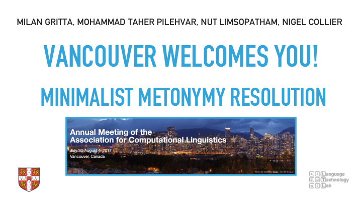 vancouver welcomes you
